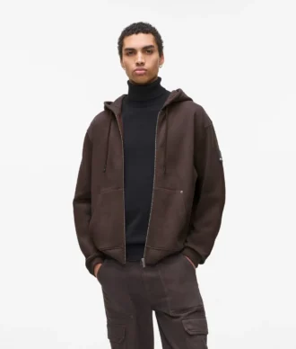 Kapuzenjacke mit Reißverschluss