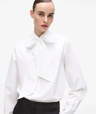 Karl DNA-Bluse mit Schleifendetail