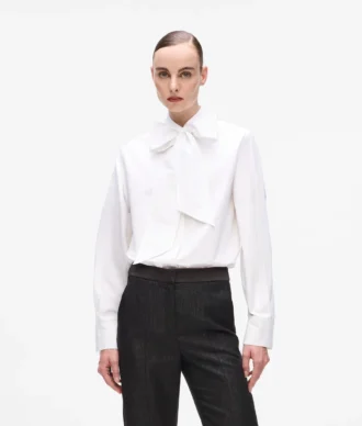 Karl DNA-Bluse mit Schleifendetail