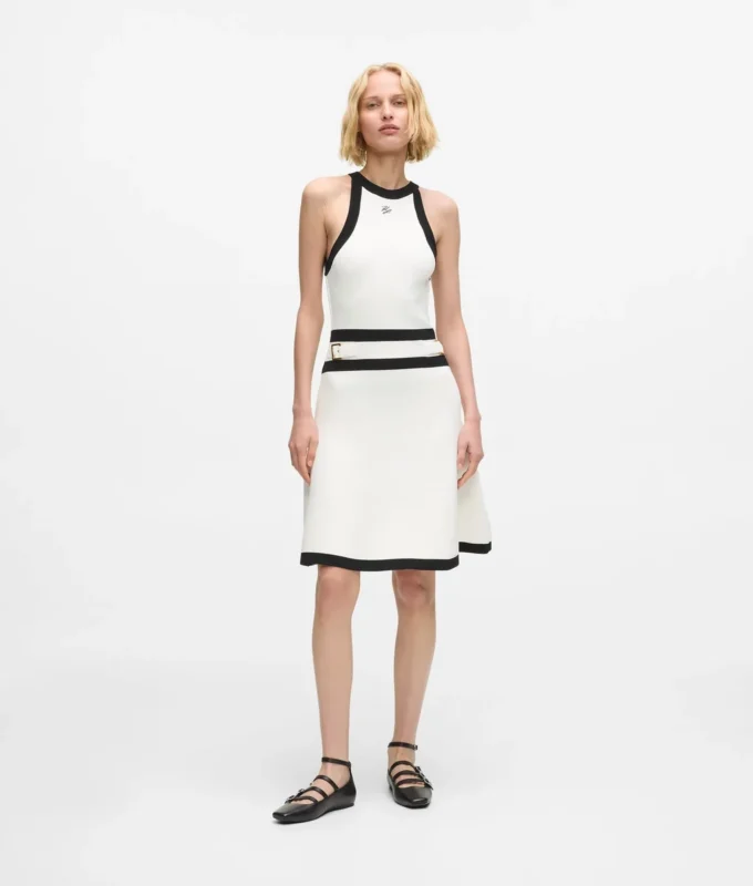 Karl DNA Strickkleid mit Gürtel