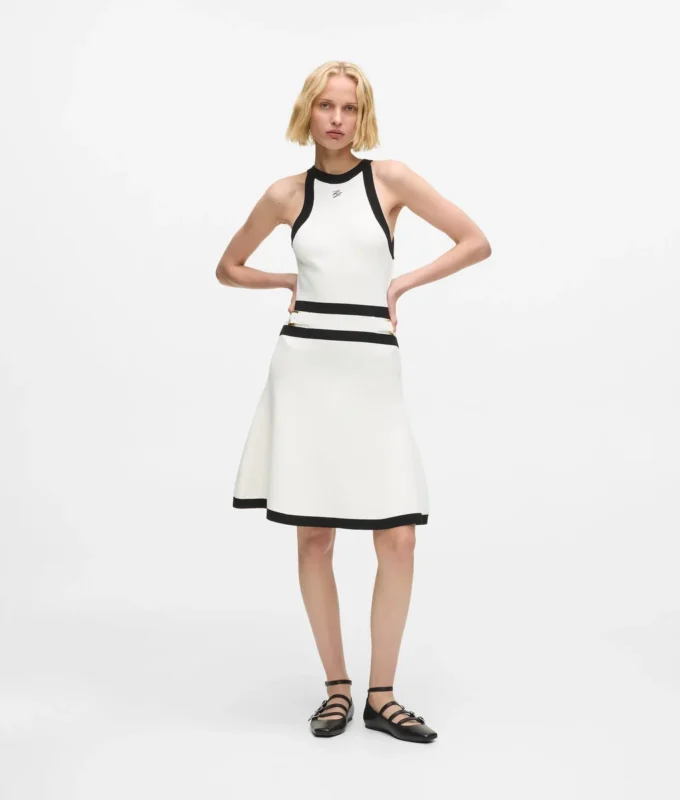 Karl DNA Strickkleid mit Gürtel