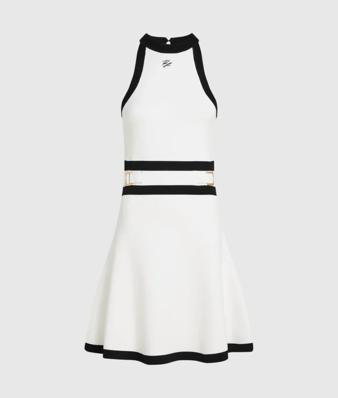 Karl DNA Strickkleid mit Gürtel