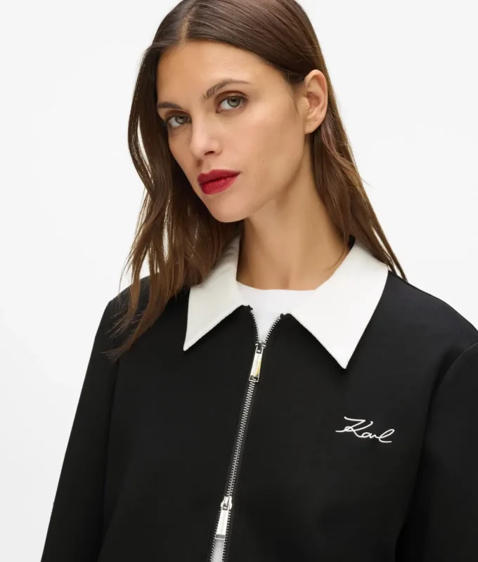 Karl DNA Sweatshirt mit Reißverschluss Karl DNA Sweatshirt mit Reißverschluss