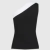 Karl DNA Top mit asymmetrischem Revers