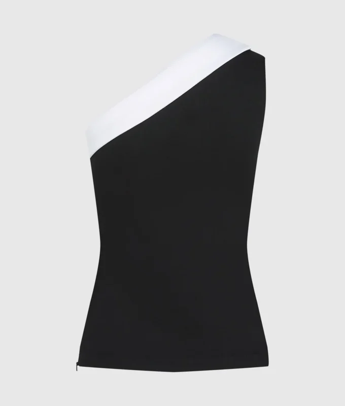 Karl DNA Top mit asymmetrischem Revers