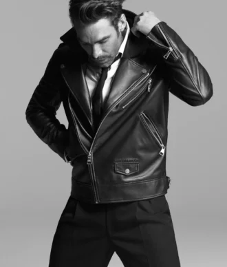 KARL ESSENTIAL LEDERJACKE