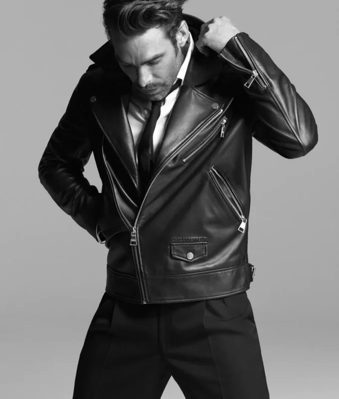 KARL ESSENTIAL LEDERJACKE KARL ESSENTIAL LEDERJACKE