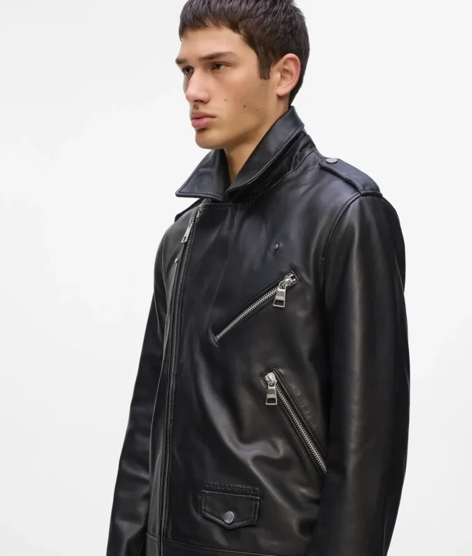 KARL ESSENTIAL LEDERJACKE KARL ESSENTIAL LEDERJACKE