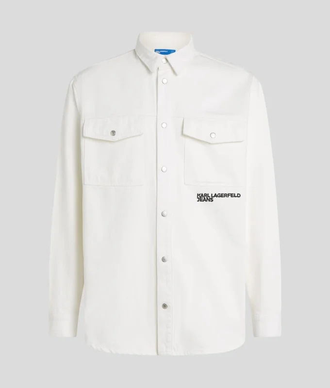 KARL PRINT DENIM OVERSHIRT