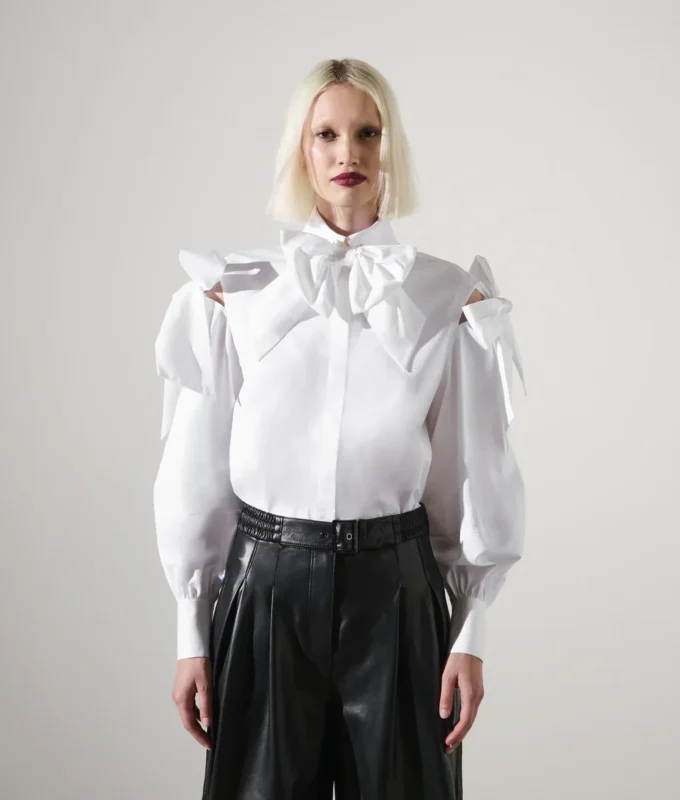 KARL STUDIO BOW DETAIL SHIRT KARL STUDIO BOW DETAIL SHIRT
