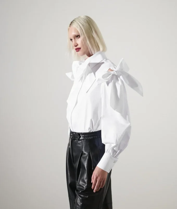 KARL STUDIO BOW DETAIL SHIRT KARL STUDIO BOW DETAIL SHIRT