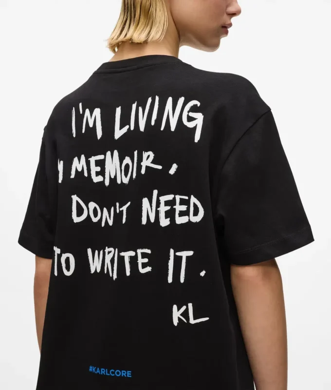 Karl-Zitat-T-Shirt-Kleid