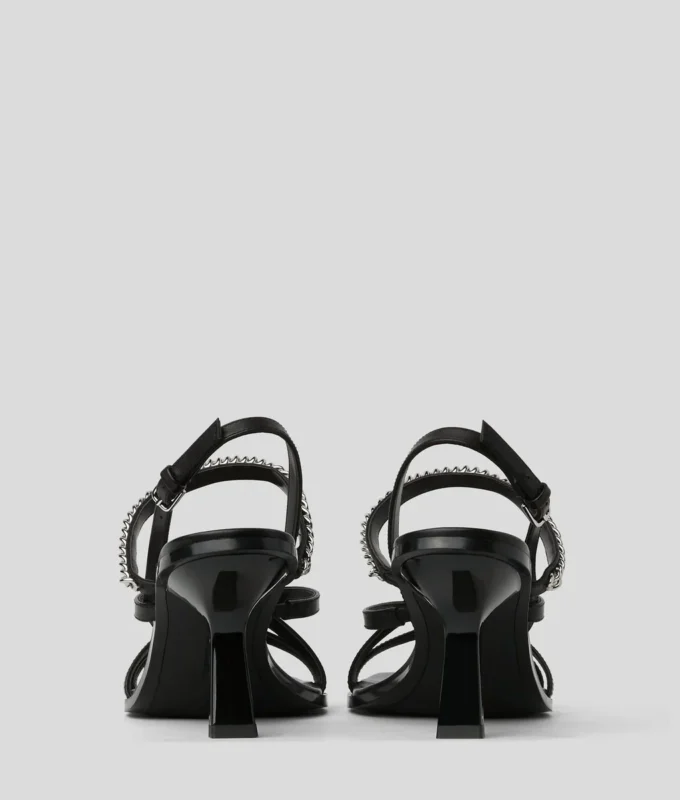 KARMEL SIGNIA SANDALEN MIT KETTENRIEMEN UND ABSATZ KARMEL SIGNIA SANDALEN MIT KETTENRIEMEN UND ABSATZ
