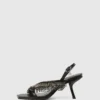 Karmel Slingbacks mit Fransen und Absatz