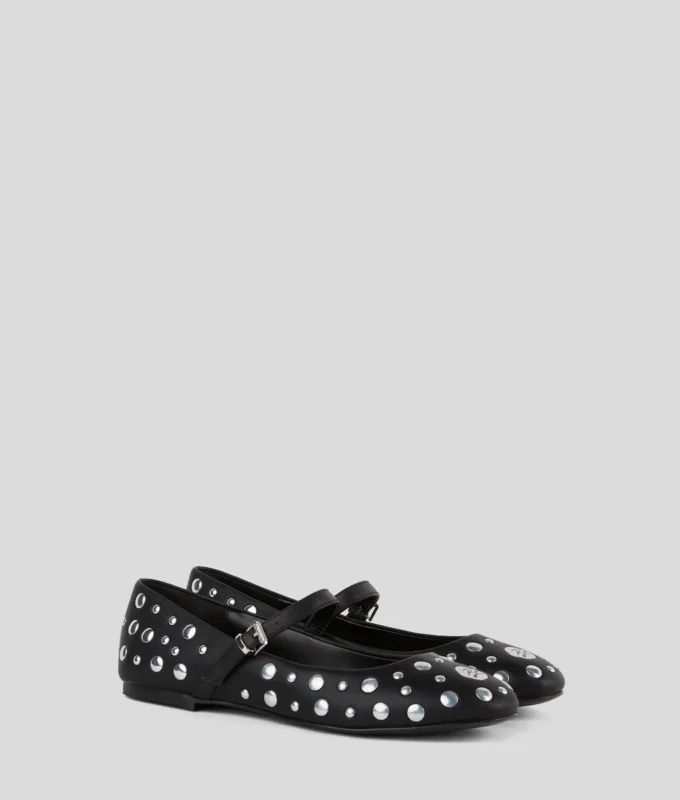 KARO MIRROR STUDS BALLERINAS