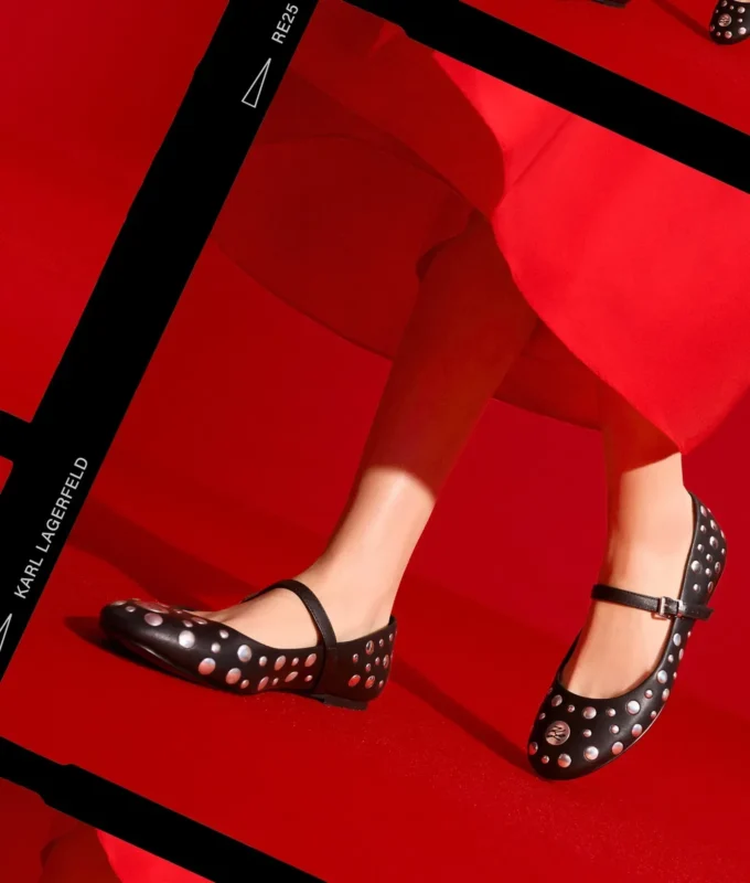 KARO MIRROR STUDS BALLERINAS