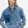 Kastig geschnittenes Jeanshemd Kastig geschnittenes Jeanshemd