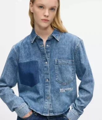 Kastig geschnittenes Jeanshemd Kastig geschnittenes Jeanshemd