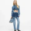 Kastig geschnittenes Jeanshemd Kastig geschnittenes Jeanshemd