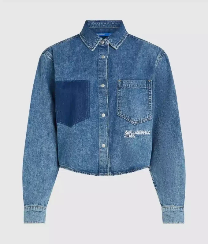 Kastig geschnittenes Jeanshemd Kastig geschnittenes Jeanshemd