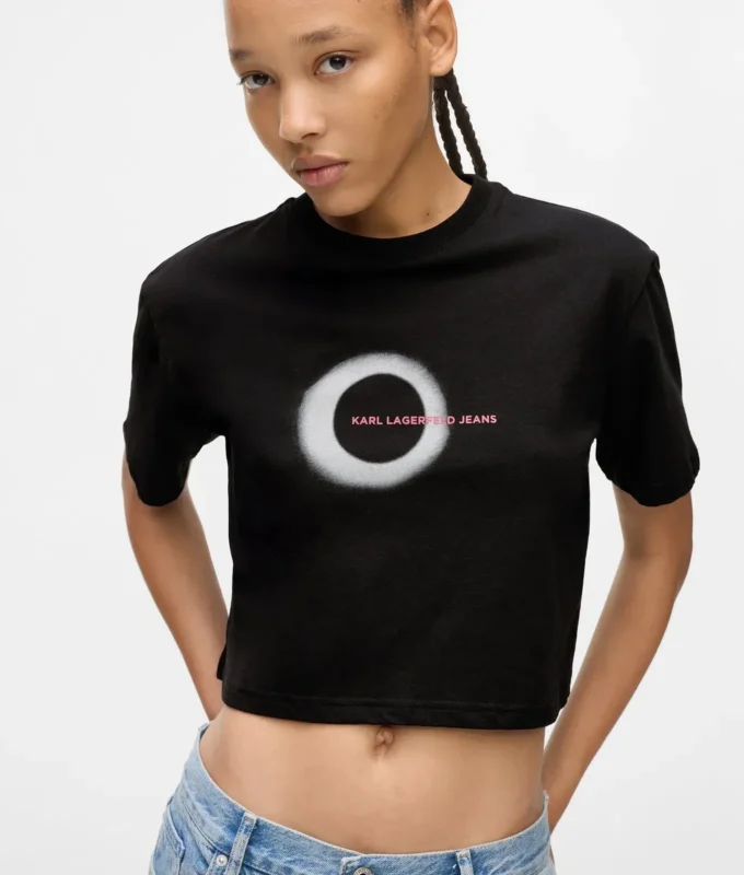 Kastiges T-Shirt mit Eclipse-Logo Kastiges T-Shirt mit Eclipse-Logo