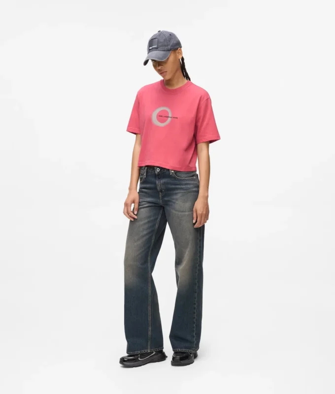 Kastiges T-Shirt mit Eclipse-Logo Kastiges T-Shirt mit Eclipse-Logo