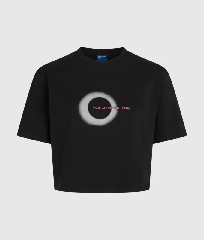 Kastiges T-Shirt mit Eclipse-Logo Kastiges T-Shirt mit Eclipse-Logo