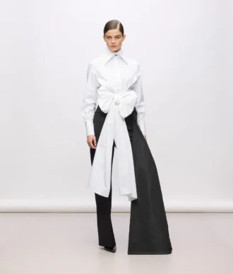 KL Studio Bluse mit Schleifendetail