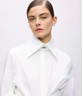 KL Studio Bluse mit Schleifendetail