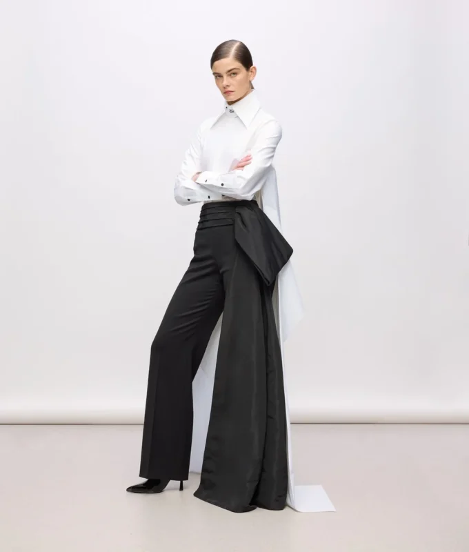 KL Studio Bluse mit Schleifendetail