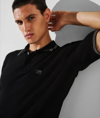 KL X BORSALINO STRICKPOLOSHIRT KL X BORSALINO STRICKPOLOSHIRT
