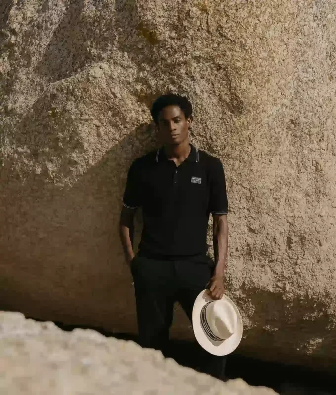 KL X BORSALINO STRICKPOLOSHIRT KL X BORSALINO STRICKPOLOSHIRT