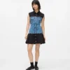 Kleid mit Denim-Oberteil