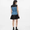 Kleid mit Denim-Oberteil