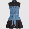 Kleid mit Denim-Oberteil