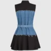 Kleid mit Denim-Oberteil