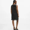Kleid mit Kunstlederfransen Kleid mit Kunstlederfransen