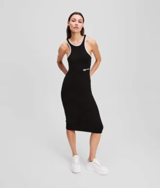 KLEID MIT RACER-AUSSCHNITT
