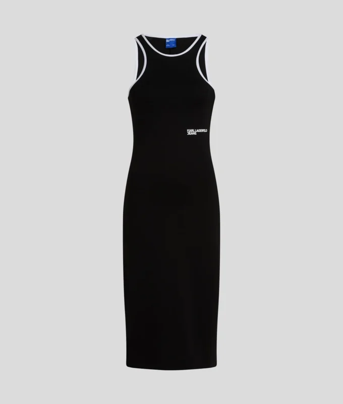 KLEID MIT RACER-AUSSCHNITT KLEID MIT RACER-AUSSCHNITT