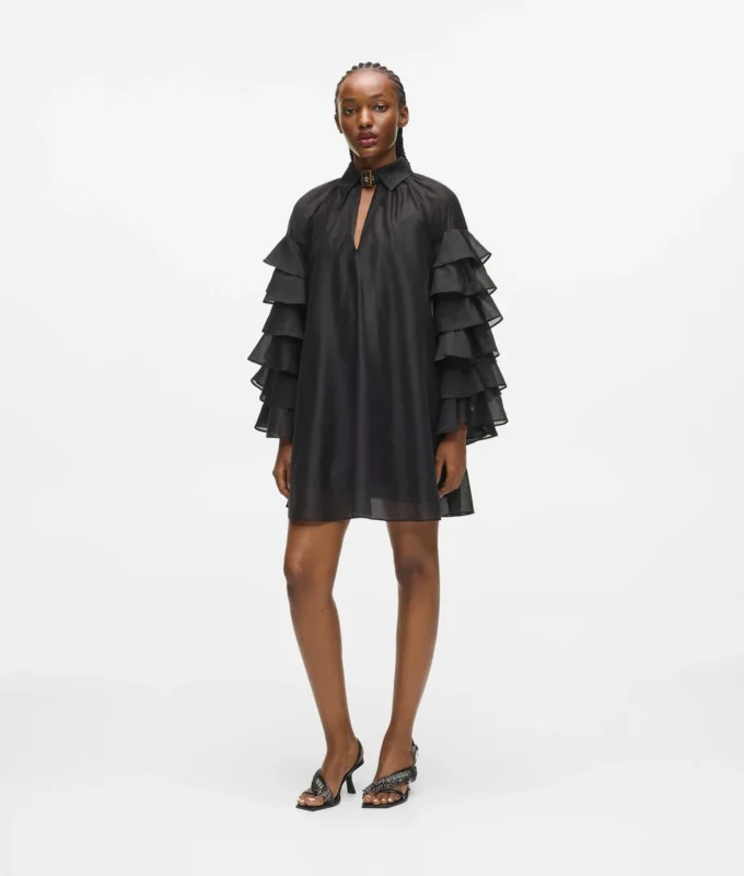 Kleid mit Rüschenärmeln Kleid mit Rüschenärmeln