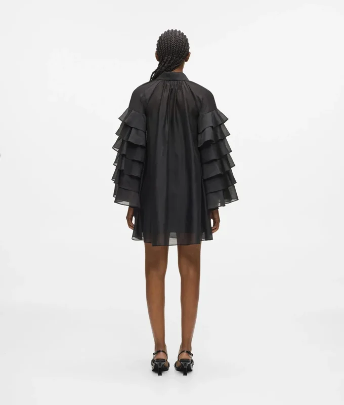 Kleid mit Rüschenärmeln Kleid mit Rüschenärmeln
