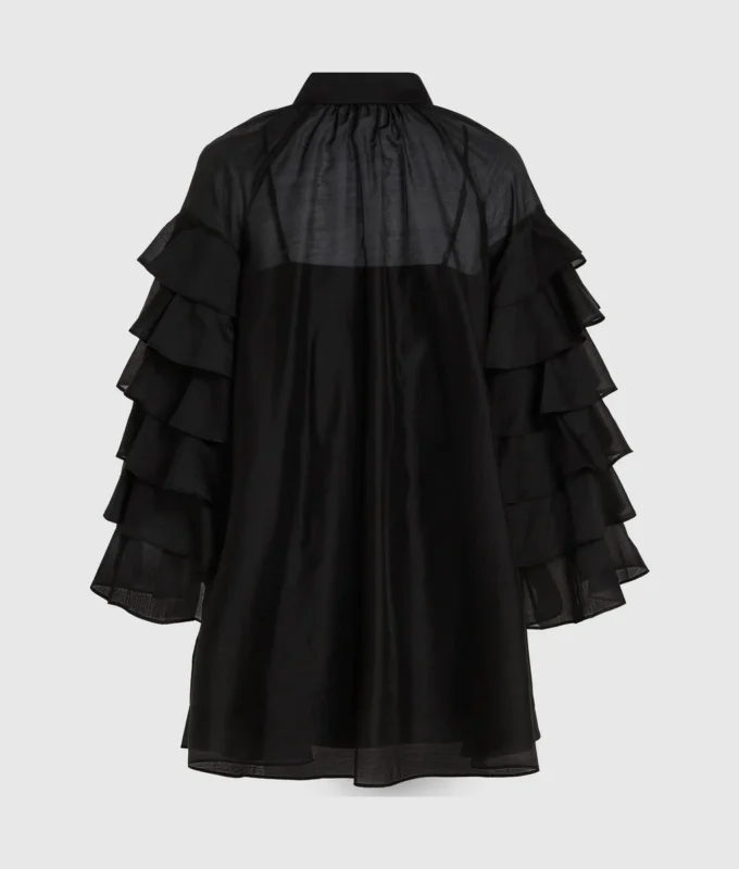 Kleid mit Rüschenärmeln Kleid mit Rüschenärmeln