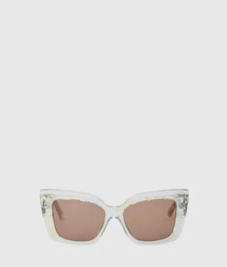 Klobige Logo-Sonnenbrille