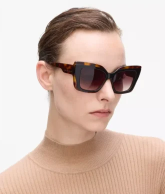 Klobige Logo-Sonnenbrille