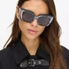 Klobige Logo-Sonnenbrille Klobige Logo-Sonnenbrille