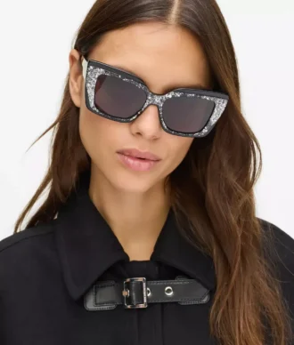 Klobige Logo-Sonnenbrille
