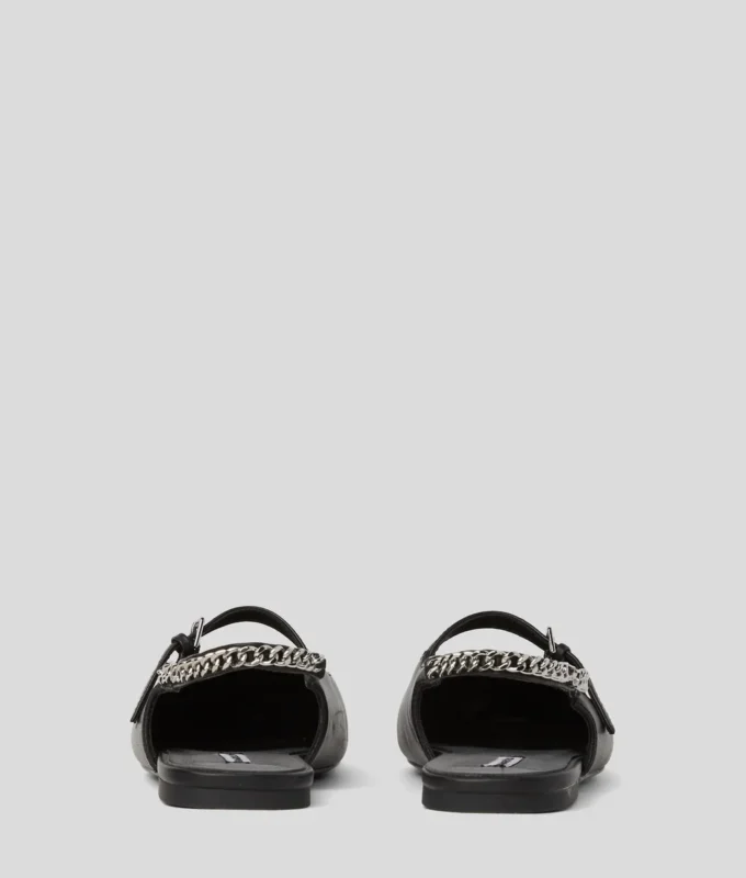 KONNIE SIGNIA SLINGBACK-SANDALEN MIT KETTE KONNIE SIGNIA SLINGBACK-SANDALEN MIT KETTE