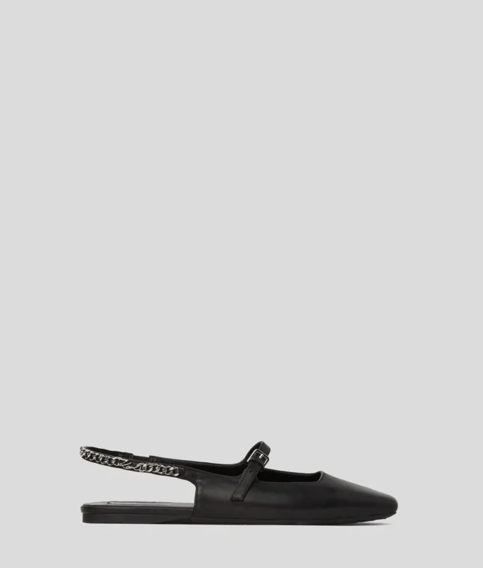 KONNIE SIGNIA SLINGBACK-SANDALEN MIT KETTE KONNIE SIGNIA SLINGBACK-SANDALEN MIT KETTE