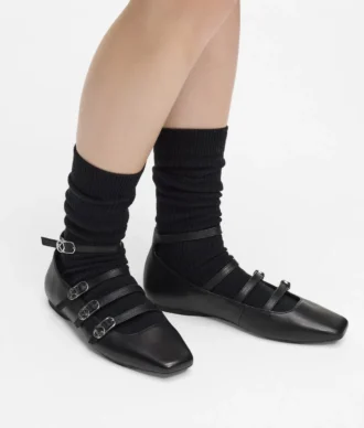 Konnie Vier-Riemchen-Ballerinas