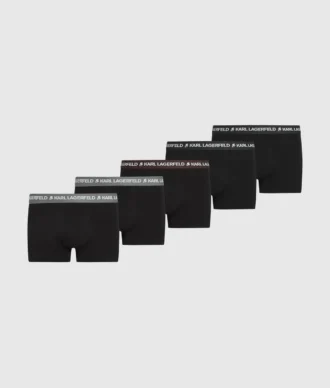 Kontrastfarbene Badehose mit Bund – 5er-Pack